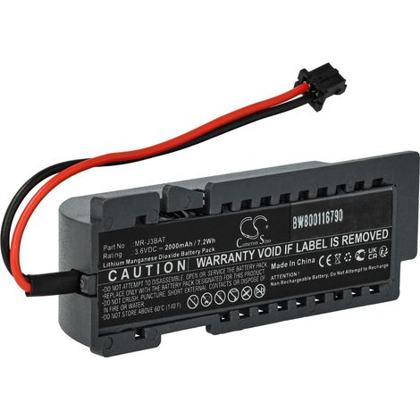 vhbw Replacement Battery compatible with Mitsubishi MelServo MR-J3 Servo Amplifier Regulator for Industrial Facilities (2000mAh, 3.6V, Li-MnO2) (1/4)