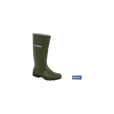 Grüner PVC-Hochwasserstiefel, Größe 38