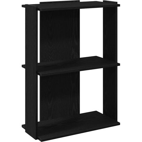 Maison Exclusive - Bücherregal 3 Böden Schwarz 60x30x80 cm Holzwe