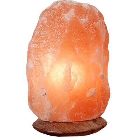 1 Lampe de sel, variateur, support en bois, cristal naturel, veilleuse, salon chambre (1/5)