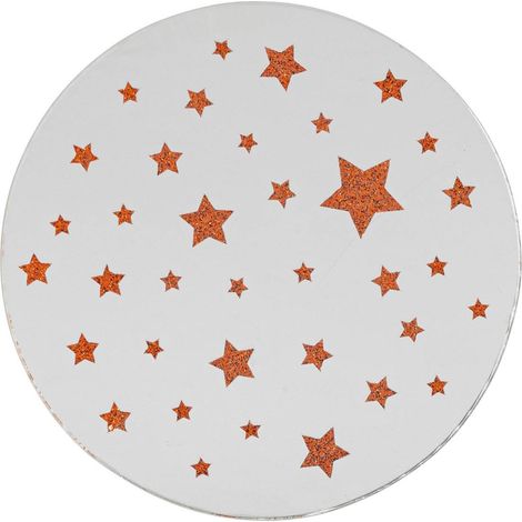 Spiegelplatte Sterne D.10cm rot - Feeric lights & christmas