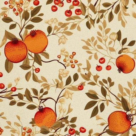 Tela decorativa para exteriores Oxford - Motivo frutal  DX6309 (1/5)