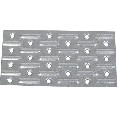 Placa perforada 140x60x2mm galvanizada - Afbat