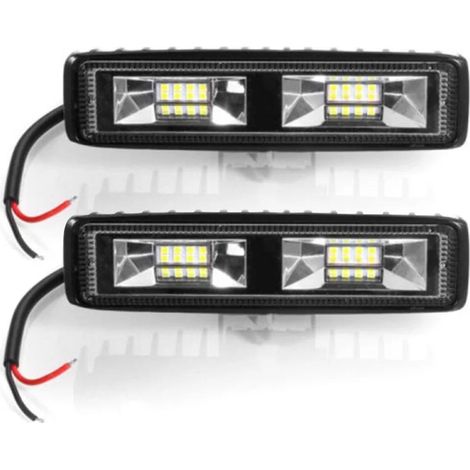 2 pièces phares antibrouillard LED pour voitures 18W spot flood combo barre lumineuse cubes off road pour camion SUV ATV (2pcs ) (1/5)