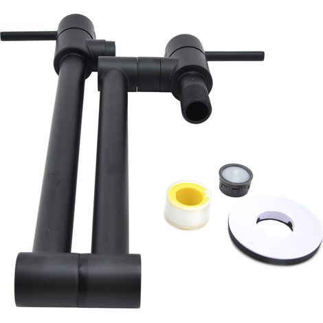 Robinet de Cuisine Murale Pliable Robinet d'eau Froid Rotation 360° Robinet Évier en Cuivre (1/5)