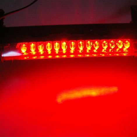 Feu Stop LED 12V Feu Arrière de Signalisation Lampe de Frein Additionnelle pour Voiture Feu de Stationnement Blanc Rouge (1/5)