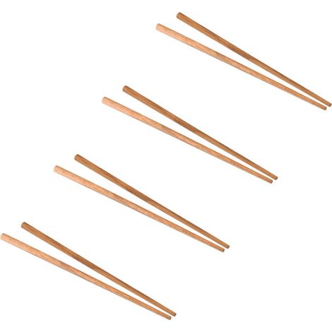 4 paires de baguettes asiatiques en bois de teck – WILLOW (1/5)