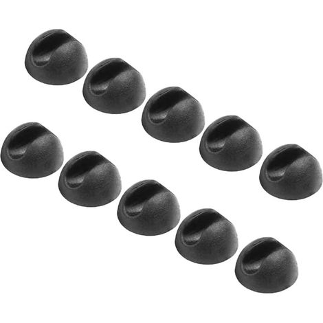10er-Pack Silikon-Gleitkappen für Tischbeine mit dicken Metallstangen, schwarz (1/4)