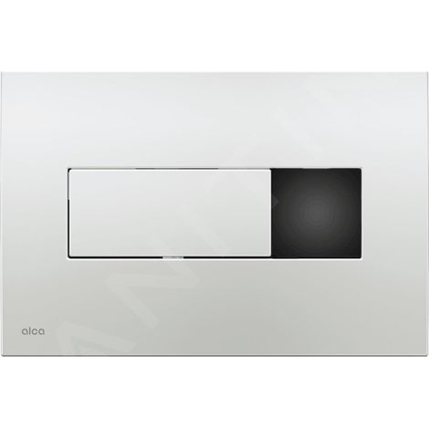 Alca - Commande électronique de la chasse d'eau, fonctionnant sur piles, chrome brillant M371SB (1/2)