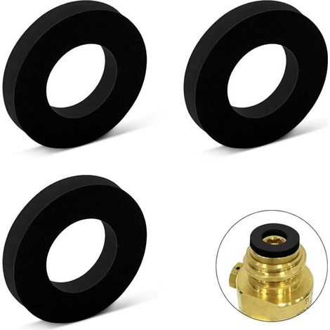 Joints toriques en silicone noir pour SodaStream – Lot de 3 pièces compatibles avec modèles Crystal, Power, Duo et Terra (1/5)