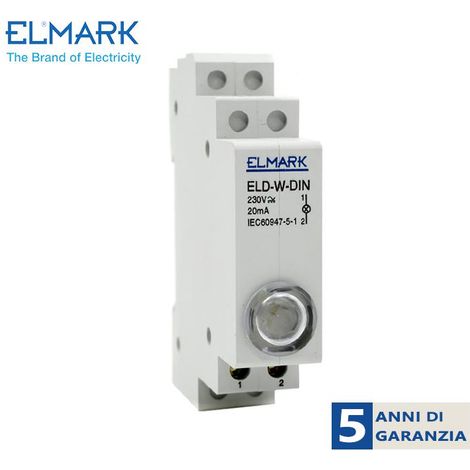 ELD-G-DIN SEGNALE LUCE BIANCA  230V (1/3)
