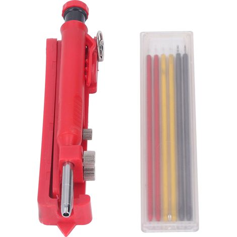 Kit de traçage multifonction pour menuiserie - Outil de marquage construction avec pointe de précision, lot de 3 pièces. (1/5)