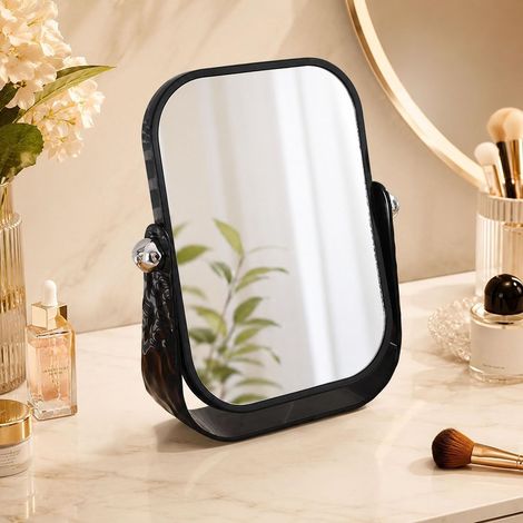 Miroir grossissant double face sur pied (Noir) (1/5)