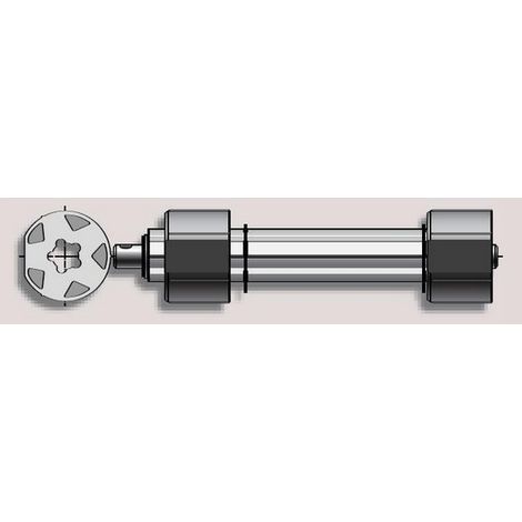 Embout monté fortes charges pour tube 102x2 tourillon 16 SOMFY (1/2)