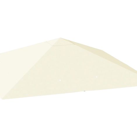 Toldo de repuesto para cenador, resistente al agua, con protección UV, blanco. (1/2)