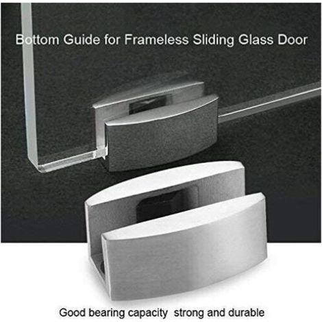 Bodenführungsrolle für Glasschiebetüren, Schiebetürsystem, Zubehör für rahmenlose Glasschiebetüren, Edelstahl 304 (1/3)