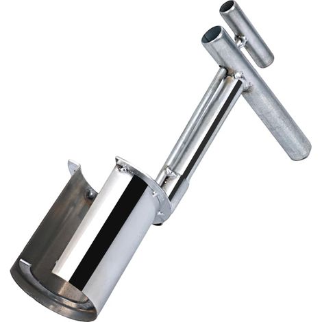 Trasplantador de plántulas de árboles, herramienta para plantar bulbos con boca lateral y muestreador de suelo portátil de acero al carbono para plantar, excavar y trasplantar. (1/5)
