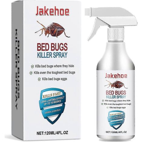 Spray anti-insectes Jakehoe, spray anti-puces et anti-tiques pour vêtements, répulsif anti-mites et autres insectes. (1/4)