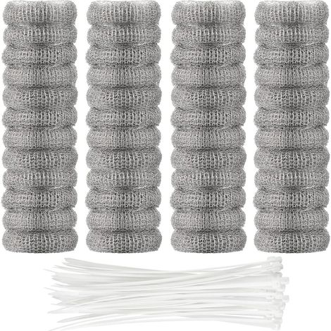 Joint de tuyau de machine à laver, filtre en acier inoxydable 304 avec attaches, maille métallique, 48 pièces, robinet, cuve de lavage (1/5)
