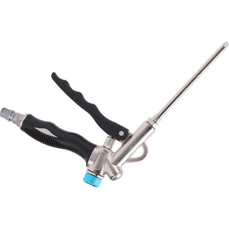 Pistolet à air comprimé bidirectionnel pour le dépoussiérage, débit d'air réglable, buse allongée, filetage NPT 1/4", pression 150 PSI (1/5)