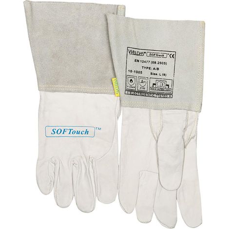 WELDAS Schweißerhandschuh(Argon) Nr. 10-1005, Gr. S Kalbsleder (1 Paar)