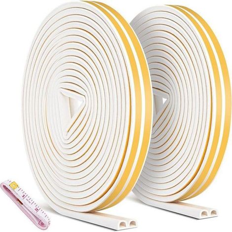Bande De Joint Etanche - Mousse Haute Densite 9x6 mm - Pour Porte Et Fenetre Anti-bruit Anti-poussiere - 20 m