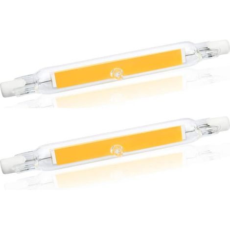 5 W R7s 78 mm J78 COB-Filament-LED-Glühbirne, 500 Lumen 360 Grad, Halogenlampe entspricht 30 W, 48 W, 50 W, perfekt für Zuhause, Küche, Zimmer, Balkon, Büro usw. (2 Stück, 4000 K Tageslicht) [Energiek (1/5)