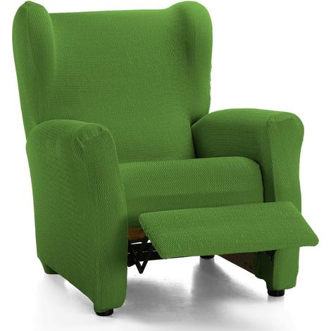 Housse de Fauteuil Relax matelassée Ultra ajustée Housse de Fauteuil Relax Extensible en Couleur Vert 100% fabriquée en Espagne (1/4)