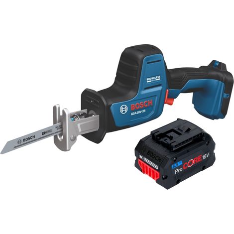 Scie sabre sans fil Bosch GSA 18V-24 Professional 18 V 230 mm sans balais + 1 batterie ProCORE 5,5 Ah - sans chargeur (1/5)