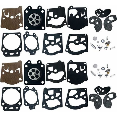 2 Packs Carbu Kit de Réparation, Membrane et Joints Pour Carburateur Walbro K10-WAT WA & WT Séries Stihl 028 FS40 FS44 FS85 Dolmar 103 105 108 111 Husqvarna Poulan McCulloch Partner Echo etc. (1/5)