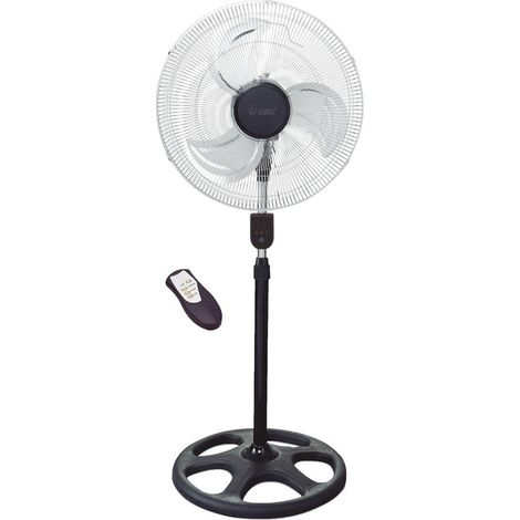 Ventilateur sur pied en métal avec télécommande 50cm 70W