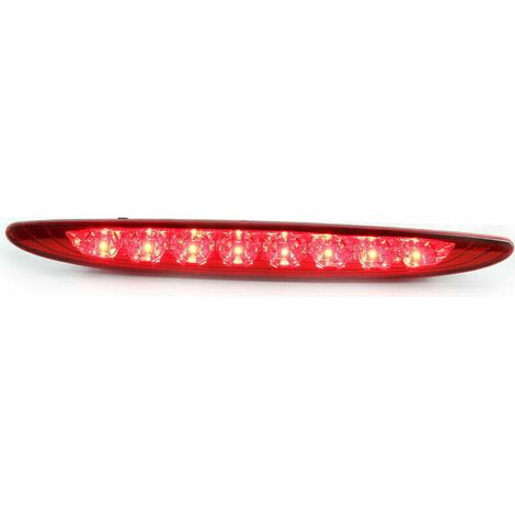 Feux et réflecteurs pour remorque, 3e feu stop de remplacement pour Mini Cooper 01-06 R50 R53, lentille rouge vif transparente, montage surélevé, rouge (1/5)