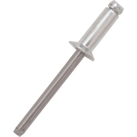 Rivet Aluminium Gris longueur 8mm diamètre 2.4mm ( Prix pour Sachet de 100 )