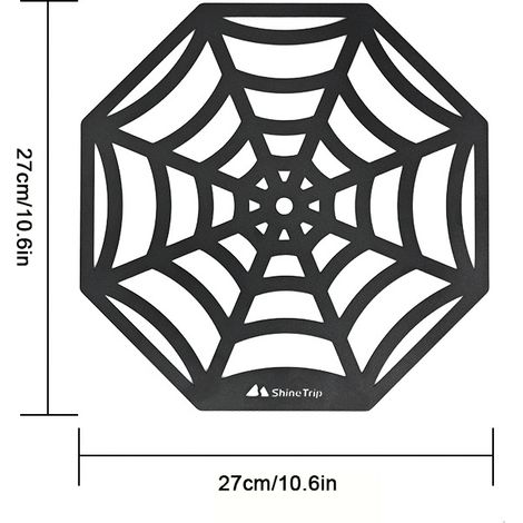 Mini plate-forme en acier inoxydable pour poteau de lampe pliant de 1.2cm, support de lanterne creux, plateau de tige pour Camping randonnée pêche sac à dos (1/5)