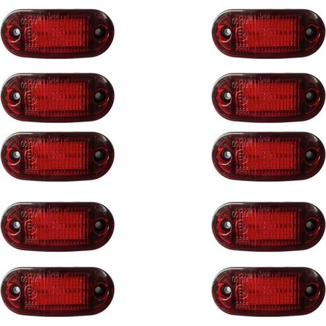Feu arrière à LED, lot de 10 unités, réf. 12-30V, pour marche arrière, pour camion et remorque.-AquaForge (1/5)