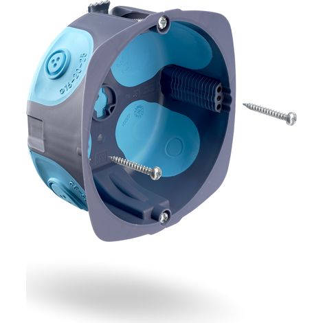 DEBFLEX - BOITE D'ENCASTREMENT STOPAIR MULTIMATERIAUX 1 POSTE Ø85/P40 - 718036