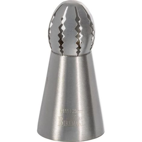 Gezahnter Griff 25 mm – Edelstahl / Birkmann (1/2)