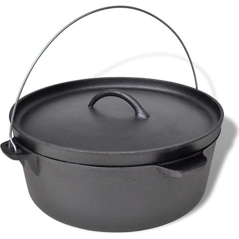 vidaXL Olla holandés incluye accesorios, 11,3 L (1/2)