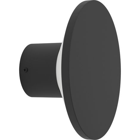 Esterno Lampade Da Parete Moderno Rigosa Acciaio Nero Led 10W 1100Lm Ip44