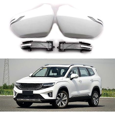 Passend für Geely Haoyue 20-22: Rückspiegelgehäuse, Rückspiegelabdeckung, Reflektorabdeckung, Blinker links, Hauptgehäuse (Fahrerseite), weiß