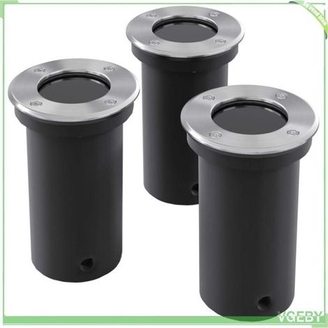 40393 3 pcs Lampes encastrables au sol d'extérieur Rond (1/5)