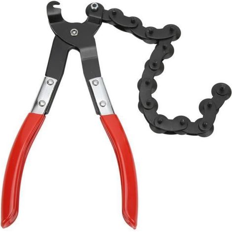 BOY - Chaîne de coupe de tuyau d'échappement de 23,5 cm/9,25 po en acier inoxydable universel pour tuyau cuivre en PVC de (1/4)