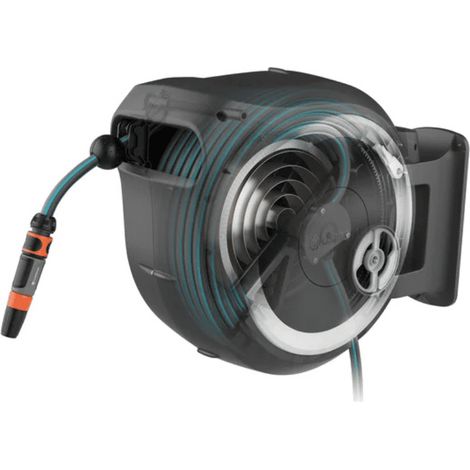 Avvolgitubo da parete automatico RollUp 25 m - GARDENA 18622-33