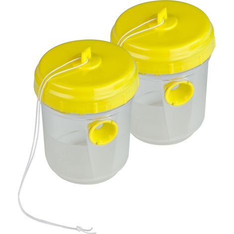 Pièges à Guêpes & à Mouches Duo, Piège à frelons à Suspendre, Transparent, Maximum 200 ML, 03115 (1/5)