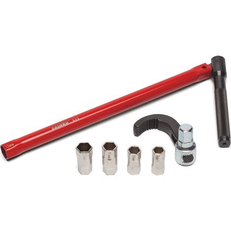 Kombi-Standhahnschlüssel für 9, 10, 11, 12, 13mm, mit Klaue 13mm