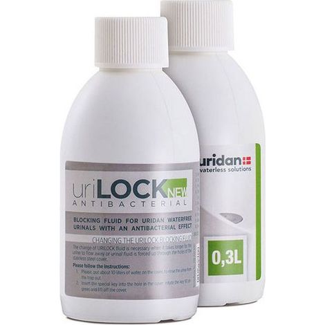 Sanit Sperrflüssigkeit uriLOCK ökologische Sperrflüssigkeit für wasserlose Urinale, 300 ml Flasche