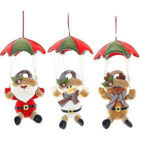 Ornements de Noël en peluche à suspendre, décorations originales pour sapin de Noël. (1/5)