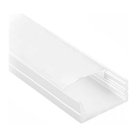 V-TAC Weißes Aluminiumprofil für LED-Streifen (Max. Länge: 21,5 mm) 2000 x 23,5 x 9,8 mm (1/3)