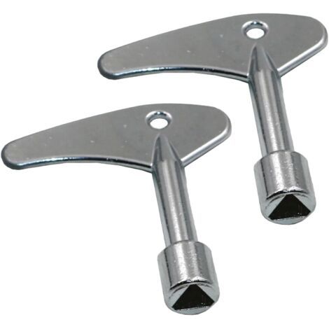 2 Pièce Clé Triangulaire en Métal,Clés Triangulaires,Clé de la Boîte du Compteur pour Armoire de Compteur Électrique à Eau de Gaz