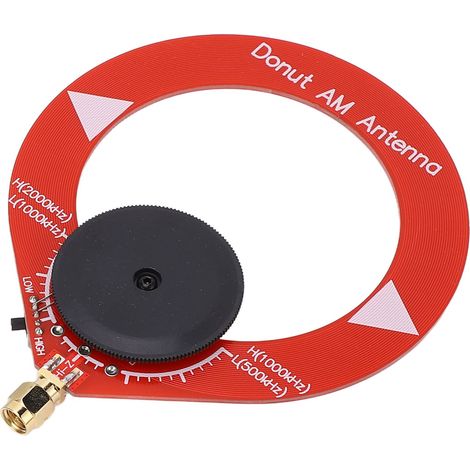 Antenne AM en forme de donut : améliore le signal et la réception. Mini antenne boucle portable pour radio MW. (1/5)